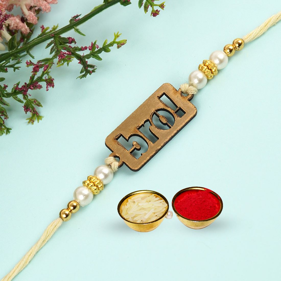 RAKHI FOR BROTHER WITH ROLI CHAWAL