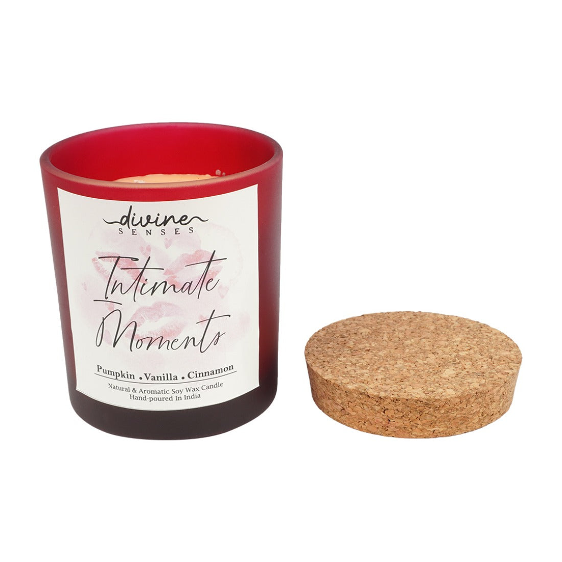 Divine Senses Scented Red Jar Candle